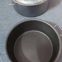 دو عدد قابلمه بزرگ تفلون بدون خط و خش