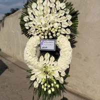 بازار تاجگل خارجی ترحیم.دسته گل ختم گلایول انتریوم