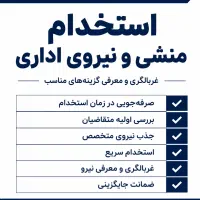 استخدام سریع نیرو برای شرکت‌ها با ضمانت جایگزینی