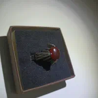 انگشتر عقیق و فیروزه