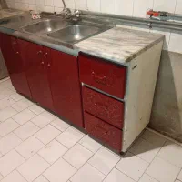 کابینت فلزی دست دوم با سینک