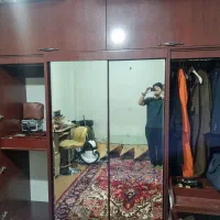 کمد لباس MDF بزرگ و جادار، آینه‌دار، سالم