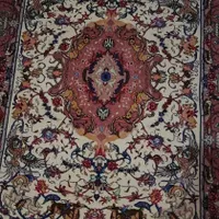 فرش دستباف کرک و ابریشم طرح شکارگاه|فرش|شیراز, شهرک گلستان|دیوار