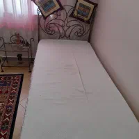 تختخواب یکنفره فرفورژه و پاتختی