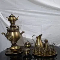 سرویس سماور ذغالی نو دکوری اصلا استفاده نشده