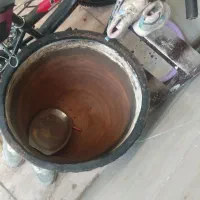 گلدان بزرگ و عریض سفالی