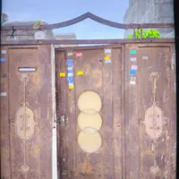 درب حیاط ورق در