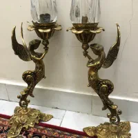 شمعدان فرشته برنز