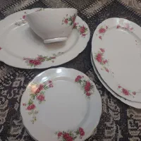 چینی گلسرخی قدیمی اصل