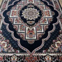 فرش سرمه ای طرح کلاسیک با تخفیف ویژه