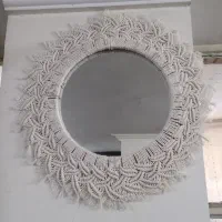 آینه مکرومه بافی