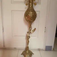 گلدان برنجی سالم در حد نو