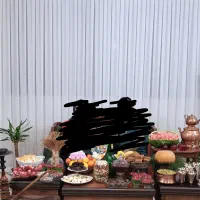 پرده حریر دوخته شده پلیسه