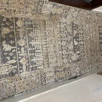 فرش گل برجسته مخملی نو نو