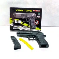 تفنگ فلزی خشاب دار و ساچمه پلاستیکی و نرم زن C19