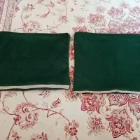 فروش یا معاوضه دوتا رویه کوسن مخمل سبز