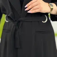 مانتو بلند جلو دکمه