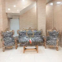 مبل سلطنتی ۷نفره مدل تاج عروس تمام راش درحدنو