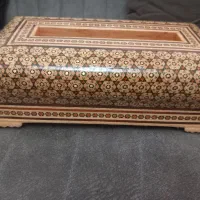 جا دستمالی خاتم کاری
