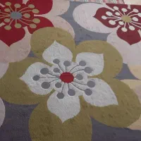 فرش فانتزی ۶متری اتاق خواب و پنل پرده وموکت