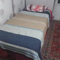 تخت تک نفره سایز 90 همراه با تشک سالم سالم