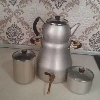کاری رو گازی با قندان و جای چایی