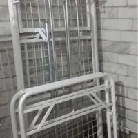 تخت بیمارستانی دوشکن با چرخ تشک زخم بستر