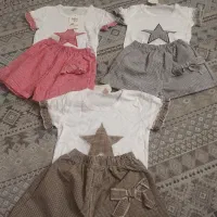 تیشرت وشلوارک دخترانه ۶ماه تایک سال وهشت ماه