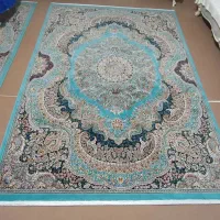 چهار تخته فرش ماشینی ۶متری کاشان نخ پنبه در حد نو