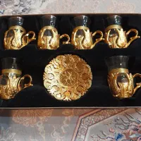 فنجان و نعلبکی طلایی خارجی