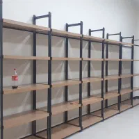 کمد لبه فارسی استند و قفسه فلزی چوبی
