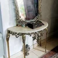 کنسول و آیینه برنز
