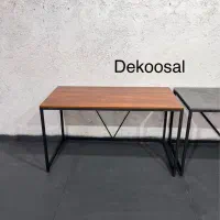 میز کار ساده پایه فلزی دکوسال کد v۱۲۰-۶۰