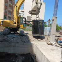 سپتیک بتونی بی هوازی فاضلاب. حفاری چاه جزبی