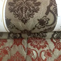 پارچه گلدار عرض 3کناره ای