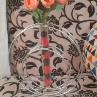 گلجا/گلدان/فلزی شیشه ای تزئینی