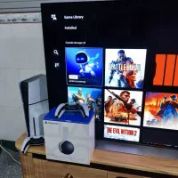 PS5 پلی ۵ اسلیم دیسک خور دو دسته