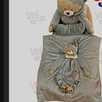 سرویس خواب و تشک لبه دار خرسی با پتو و بالشت