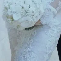دسته گل عروس  ارکیده خارجی شیک