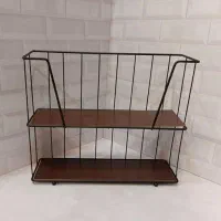 استندهای فلزی دوطبقه کف چوبی اک