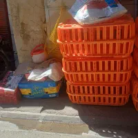 سبد درب دار حمل مرغ زنده سبد حمل مرغ در دار