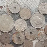 100گرم سکه قدیمی کشورهای مختلف و نقره