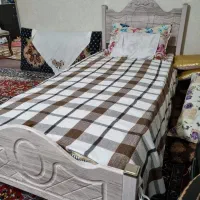 تخت تک نفره و تشک فنری و طبی