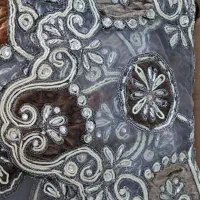 رومیزی وچهار عددعسلی هندی سنگ دوزی