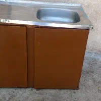کابینت فلزی با سینک سالم