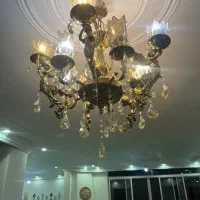 لوستر مجسمه شمعدان برنجی