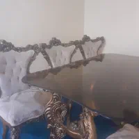 میز نهار خوری سلطنتی ۶ نفره پارچه اصل ترک