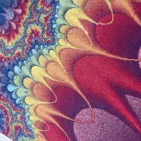 فرش ماشینی بیضی