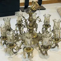 لوستر برنجی اصل ۱۰ شاخه