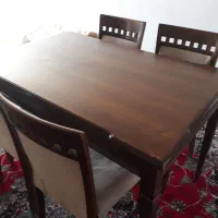 میزنهارخوری ۴نفره چوب گردو